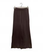 VERMEIL par ienaヴェルメイユ パー イエナ）の古着「コットンハイゲージリブニットパンツ」｜ブラウン