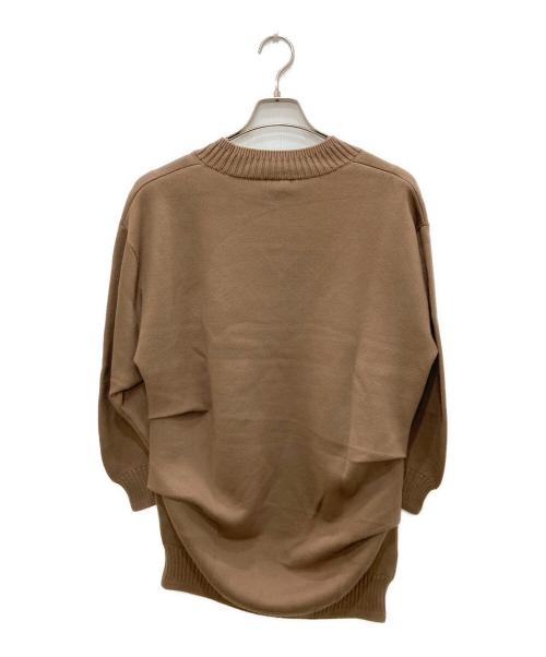 VERMEIL par iena（ヴェルメイユ パー イエナ）VERMEIL par iena (ヴェルメイユ パー イエナ) ダブルニットtuck プルオーバー ベージュ サイズ:Freeの古着・服飾アイテム