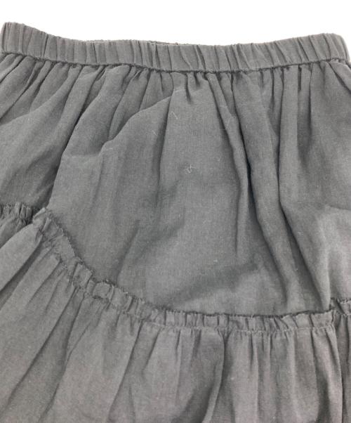 CASA FLINE（カーサフライン）CASA FLINE (カーサフライン) コットンティアードスカート ブラック サイズ:１の古着・服飾アイテム