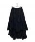 CASA FLINE（カーサフライン）の古着「コットンティアードスカート」｜ブラック