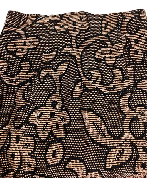 TODAYFUL（トゥデイフル）TODAYFUL (トゥデイフル) ジャガードリーフペンシルスカート ブラウン×ブラック サイズ:36の古着・服飾アイテム