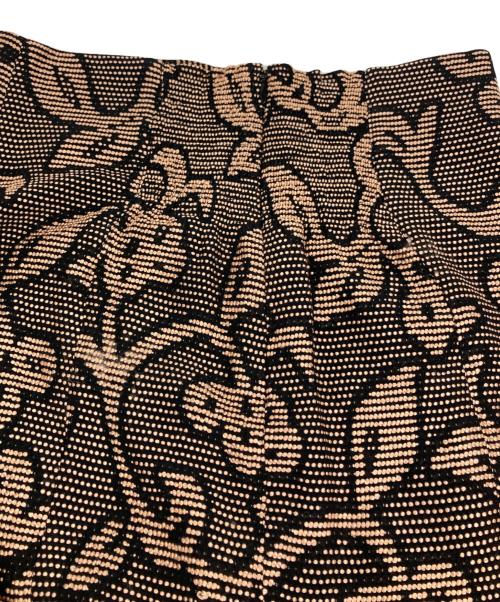 TODAYFUL（トゥデイフル）TODAYFUL (トゥデイフル) ジャガードリーフペンシルスカート ブラウン×ブラック サイズ:36の古着・服飾アイテム