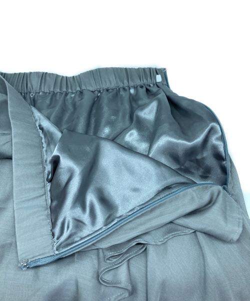 FRAY ID（フレイ アイディー）FRAY ID (フレイ アイディー) アシメフリルティアードスカート グレー サイズ:SIZE 0の古着・服飾アイテム