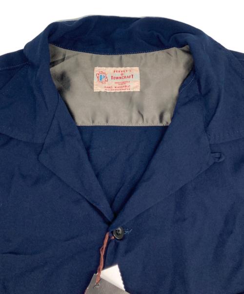 TOWN CRAFT（タウンクラフト）TOWN CRAFT (タウンクラフト) SOLID LOOP COLLAR LS SHIRTS/ソリッド ループ カラー LS シャツ ネイビー サイズ:Ｍの古着・服飾アイテム