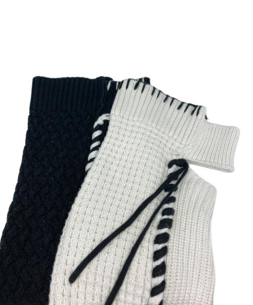 MAISON SPECIAL（メゾンスペシャル）MAISON SPECIAL (メゾンスペシャル) 鬼ワッフルクレイジーパッチワークエンブロイダリークルーネックニット マルチカラー サイズ:1の古着・服飾アイテム