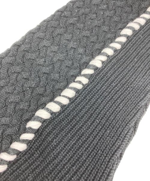 MAISON SPECIAL（メゾンスペシャル）MAISON SPECIAL (メゾンスペシャル) 鬼ワッフルクレイジーパッチワークエンブロイダリークルーネックニット マルチカラー サイズ:1の古着・服飾アイテム