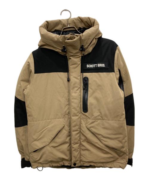 Schott（ショット）Schott (ショット) 2トーンシュノーケルダウンパーカー ブラウン サイズ:Ｓの古着・服飾アイテム