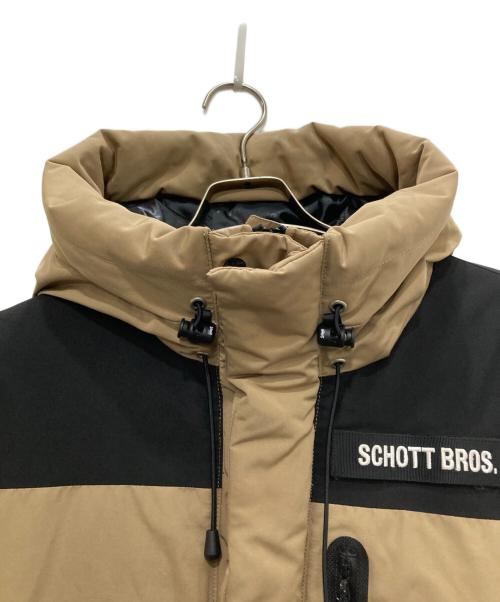 Schott（ショット）Schott (ショット) 2トーンシュノーケルダウンパーカー ブラウン サイズ:Ｓの古着・服飾アイテム