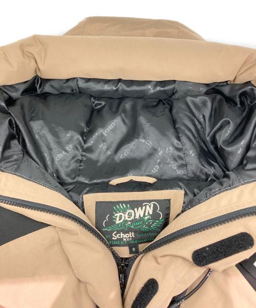Schott（ショット）Schott (ショット) 2トーンシュノーケルダウンパーカー ブラウン サイズ:Ｓの古着・服飾アイテム