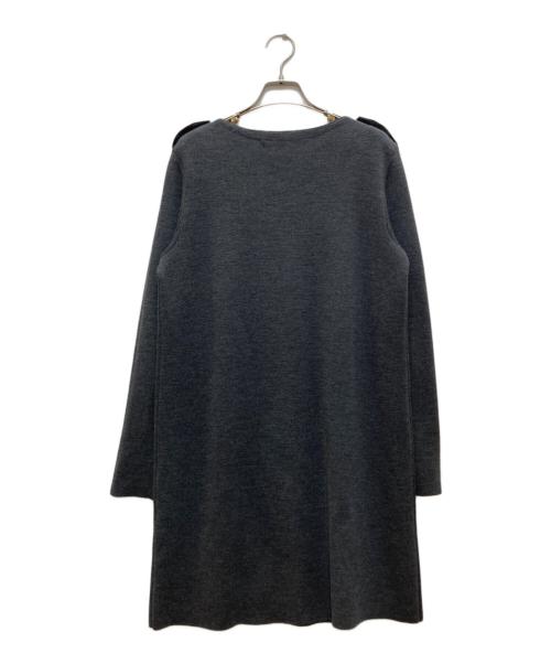 45R（フォーティファイブ・アール）45R (フォーティファイブ・アール) ウールワンピース グレー サイズ:2の古着・服飾アイテム