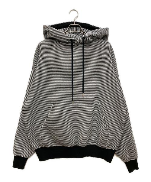 CABAN（キャバン）CABaN (キャバン) プルオーバーパーカー ホワイト×ブラック サイズ:XLの古着・服飾アイテム