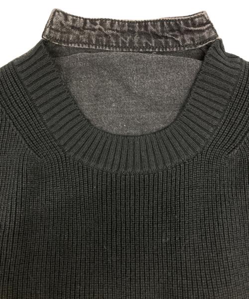 sacai（サカイ）sacai (サカイ) 切替カットソー ブラック サイズ:3の古着・服飾アイテム