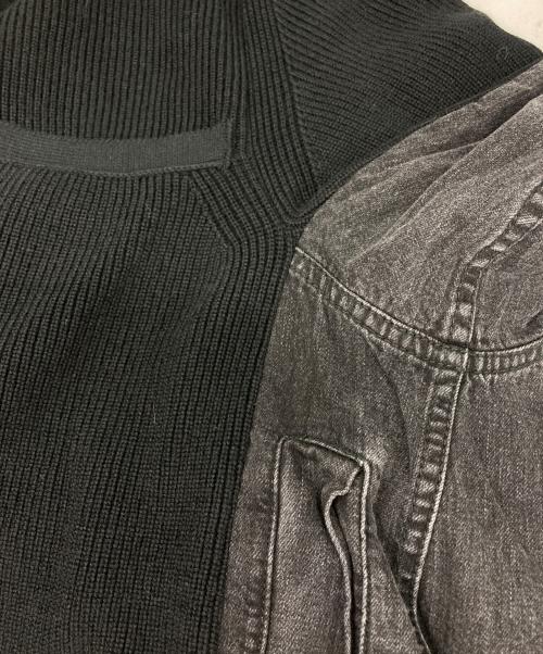 sacai（サカイ）sacai (サカイ) 切替カットソー ブラック サイズ:3の古着・服飾アイテム