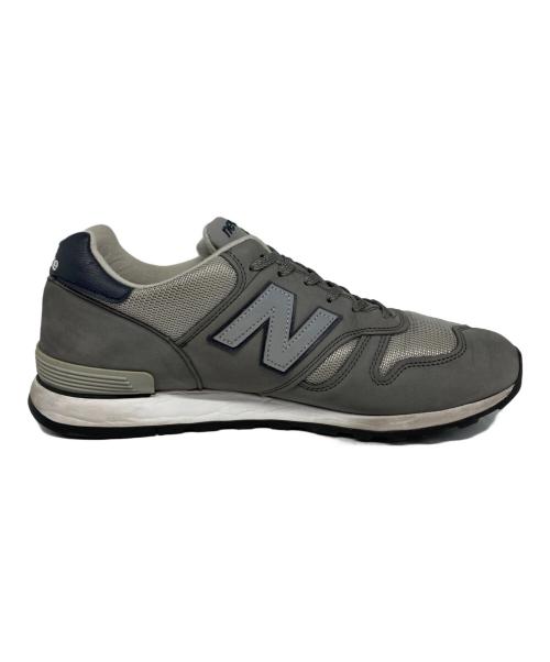 NEW BALANCE（ニューバランス）NEW BALANCE (ニューバランス) ローカットスニーカー グレー×ネイビー サイズ:9 1/2の古着・服飾アイテム