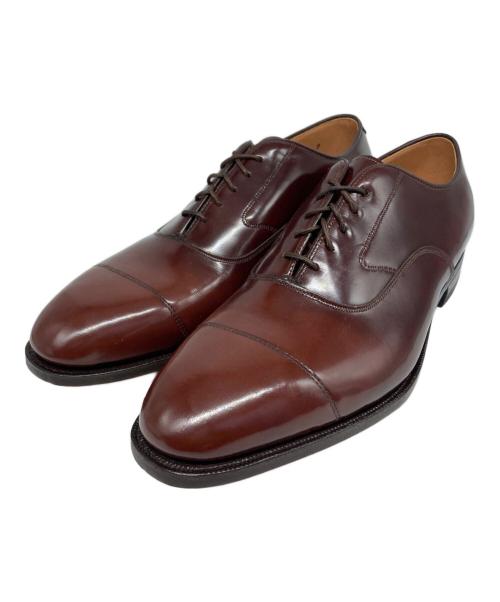 JOHNSTON&MURPHY（ジョンストン＆マーフィー）JOHNSTON&MURPHY (ジョンストン＆マーフィー) ストレートチップシューズ ブラウン サイズ:8 1/2の古着・服飾アイテム