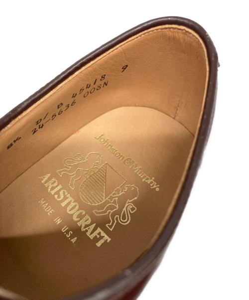 JOHNSTON&MURPHY（ジョンストン＆マーフィー）JOHNSTON&MURPHY (ジョンストン＆マーフィー) ストレートチップシューズ ブラウン サイズ:8 1/2の古着・服飾アイテム