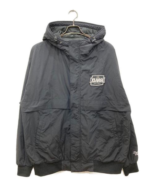 X-LARGE（エクストララージ）X-LARGE (エクストララージ) NYLON PUFFER JACKET/ナイロン パファー ジャケット ブラック サイズ:XLの古着・服飾アイテム
