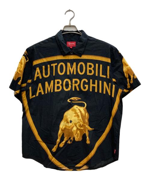 SUPREME（シュプリーム）Supreme (シュプリーム) Automobili Lamborghini S/S Shirt/アウトモビリ　ランボルギーニ　ショートスリーブ　シャツ ブラック サイズ:Ｓの古着・服飾アイテム