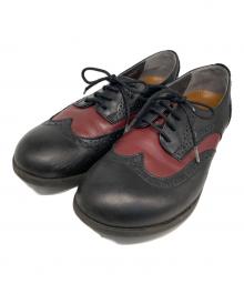 BIRKENSTOCK（ビルケンシュトック）の古着「ウィングチップシューズ」｜ブラック×ボルドー