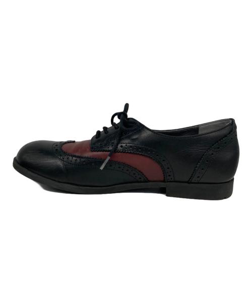 BIRKENSTOCK（ビルケンシュトック）BIRKENSTOCK (ビルケンシュトック) ウィングチップシューズ ブラック×ボルドー サイズ:26cmの古着・服飾アイテム