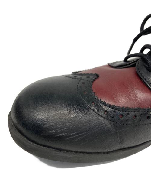 BIRKENSTOCK（ビルケンシュトック）BIRKENSTOCK (ビルケンシュトック) ウィングチップシューズ ブラック×ボルドー サイズ:26cmの古着・服飾アイテム