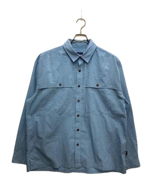 Patagonia（パタゴニア）Patagonia (パタゴニア) ロングスリーブ・アイランド・ホッパーII・シャツ ブルー サイズ:Lの古着・服飾アイテム