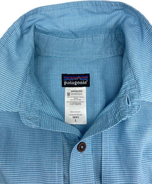 Patagonia（パタゴニア）Patagonia (パタゴニア) ロングスリーブ・アイランド・ホッパーII・シャツ ブルー サイズ:Lの古着・服飾アイテム