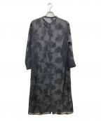 CAPRICIEUX LE'MAGEカプリシューレマージュ）の古着「バンドカラーワンピース」｜ブラック