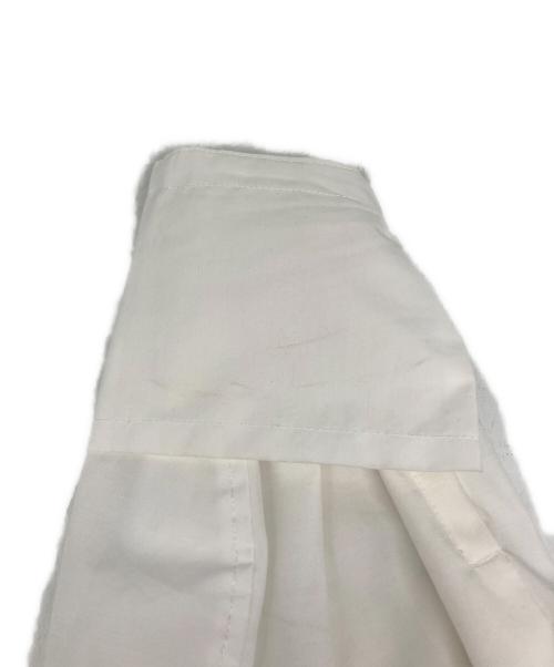 Adam et Rope（アダム エ ロペ）Adam et Rope (アダム エ ロペ) リブニットビスチェコンビシャツワンピース ホワイト×ブラック サイズ:freeの古着・服飾アイテム