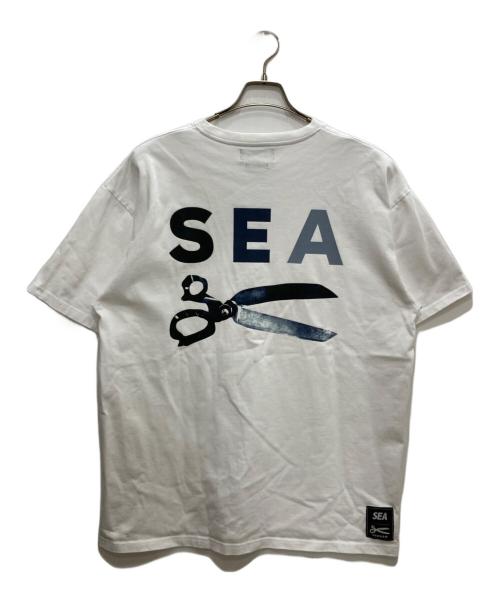 WIND AND SEA（ウィンダンシー）WIND AND SEA (ウィンダンシー) Denham (デンハム) コラボTシャツ ホワイト サイズ:XLの古着・服飾アイテム