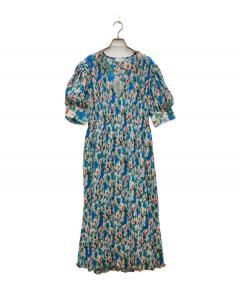 中古・古着通販】LEONARD (レオナール) 花柄ワンピース ブラック