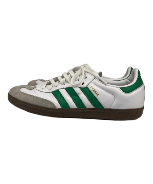 adidas（アディダス）adidas (アディダス) SAMBA OG スニーカー ホワイト×グリーン サイズ:26.5cm/US8.5/UK7.5/EUR42の古着・服飾アイテム
