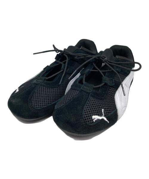 PUMA（プーマ）PUMA (プーマ) SPEEDCAT GO WNS PUMA BLACK-PUMA WHITE/スピードキャット GO ウィメンズ プーマ ブラックプーマ ホワイト ブラック サイズ:24.5の古着・服飾アイテム