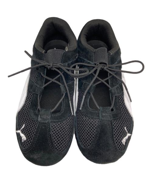 PUMA（プーマ）PUMA (プーマ) SPEEDCAT GO WNS PUMA BLACK-PUMA WHITE/スピードキャット GO ウィメンズ プーマ ブラックプーマ ホワイト ブラック サイズ:24.5の古着・服飾アイテム