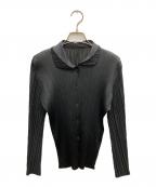 PLEATS PLEASEプリーツプリーズ）の古着「プリーツシャツ」｜ブラック