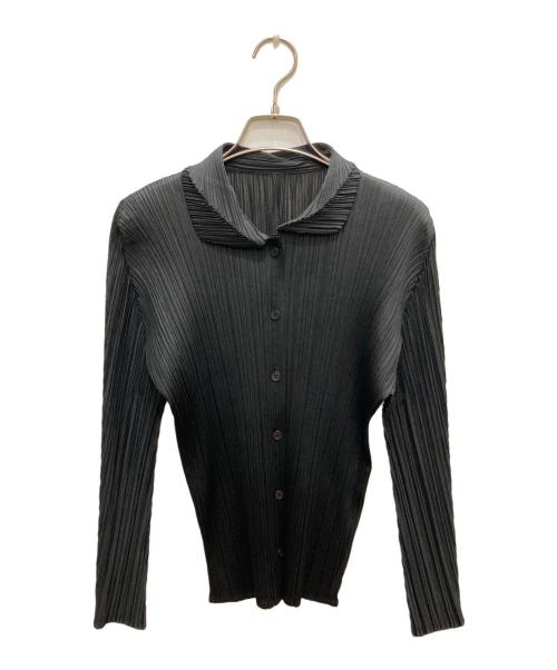 PLEATS PLEASE（プリーツプリーズ）PLEATS PLEASE (プリーツプリーズ) プリーツシャツ ブラック サイズ:3の古着・服飾アイテム