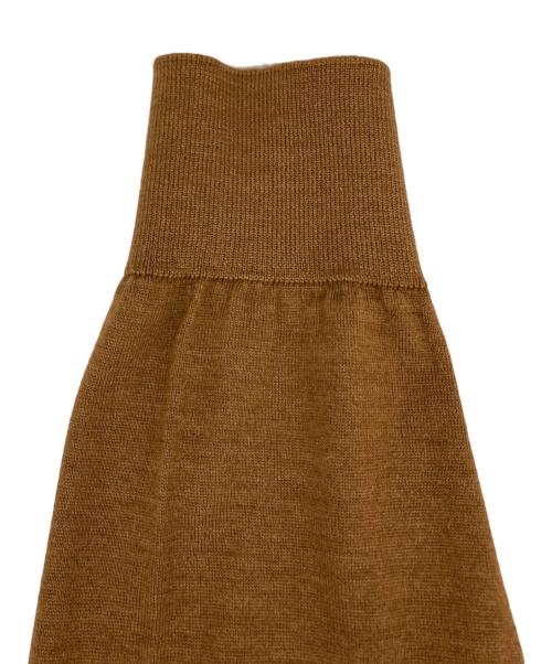 ERMENEGILDO ZEGNA（エルメネジルド・ゼニア）ERMENEGILDO ZEGNA (エルメネジルド・ゼニア) カシミヤブレンドクルーネックニット ブラウン サイズ:46の古着・服飾アイテム