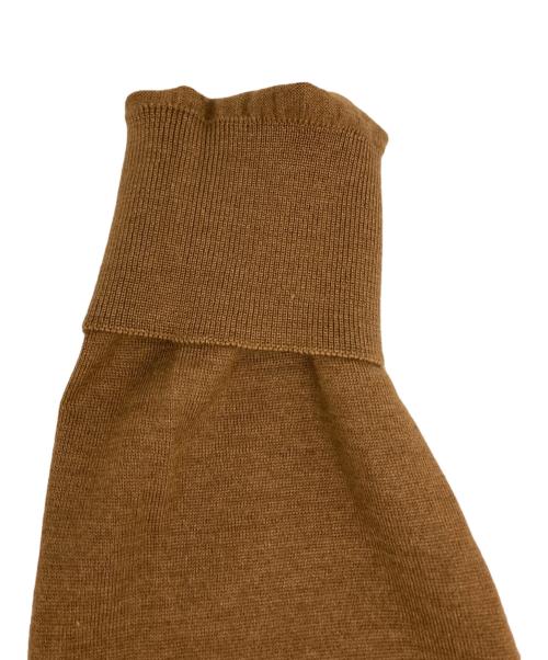 ERMENEGILDO ZEGNA（エルメネジルド・ゼニア）ERMENEGILDO ZEGNA (エルメネジルド・ゼニア) カシミヤブレンドクルーネックニット ブラウン サイズ:46の古着・服飾アイテム