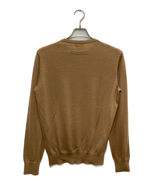 ERMENEGILDO ZEGNA（エルメネジルド・ゼニア）ERMENEGILDO ZEGNA (エルメネジルド・ゼニア) カシミヤブレンドニット ベージュ サイズ:46の古着・服飾アイテム