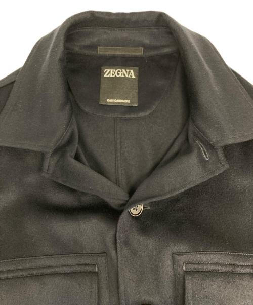 ZEGNA（ゼニア）ZEGNA (ゼニア) カシミヤシャツ ネイビー サイズ:XSの古着・服飾アイテム
