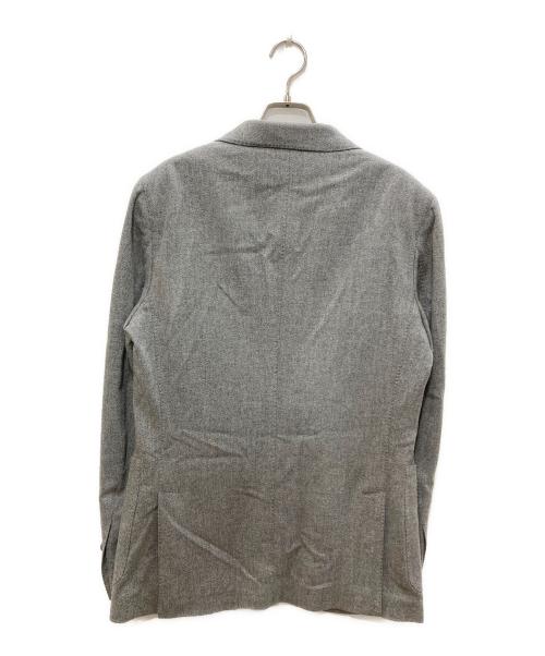 ERMENEGILDO ZEGNA（エルメネジルド・ゼニア）ERMENEGILDO ZEGNA (エルメネジルド・ゼニア) カシミヤブレンド2Bジャケット グレー サイズ:44の古着・服飾アイテム