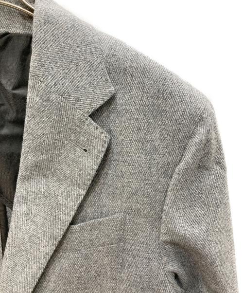 ERMENEGILDO ZEGNA（エルメネジルド・ゼニア）ERMENEGILDO ZEGNA (エルメネジルド・ゼニア) カシミヤブレンド2Bジャケット グレー サイズ:44の古着・服飾アイテム