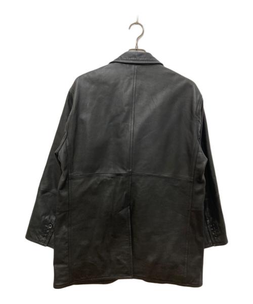 CCU LEATHER（シーシーユーレザー）CCU LEATHER (シーシーユーレザー) レザーテーラードジャケット ブラック サイズ:１の古着・服飾アイテム