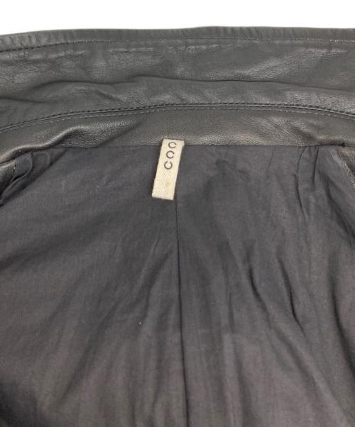 CCU LEATHER（シーシーユーレザー）CCU LEATHER (シーシーユーレザー) レザーテーラードジャケット ブラック サイズ:１の古着・服飾アイテム