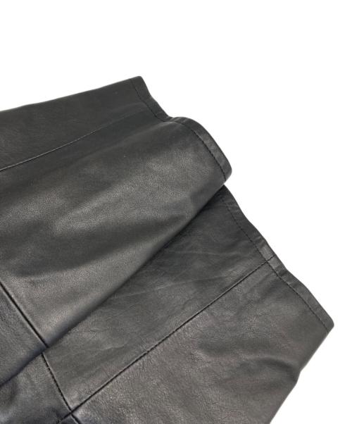 CCU LEATHER（シーシーユーレザー）CCU LEATHER (シーシーユーレザー) レザーテーラードジャケット ブラック サイズ:１の古着・服飾アイテム