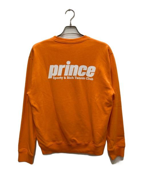 Sporty & Rich（スポーティーアンドリッチ）Sporty & Rich (スポーティーアンドリッチ) ロゴスウェット オレンジ サイズ:Ｓの古着・服飾アイテム