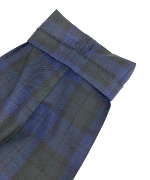 KOLOR（カラー）KOLOR (カラー) チェックスラックス ネイビー×グリーン サイズ:1の古着・服飾アイテム