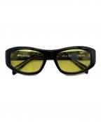 stussyステューシー）の古着「Landon Sunglasses/ランドン サングラス」｜ブラック×イエロー