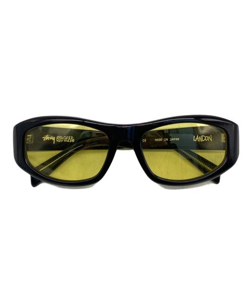stussy（ステューシー）stussy (ステューシー) Landon Sunglasses/ランドン サングラス ブラック×イエローの古着・服飾アイテム