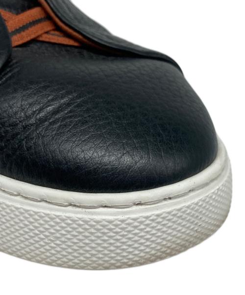 ZEGNA（ゼニア）ZEGNA (ゼニア) ローカットスニーカー ブラック×ブラウン サイズ:7 1/2の古着・服飾アイテム